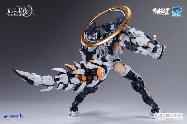 The monster wolf girl "Fenrir" is a 1/12 scale mecha-girl plastic model kit and is ready to join your collection! This highly articulated model features a white color scheme and includes a variety of parts and accessories for creating fun poses. Be sure to add this model to your collection!