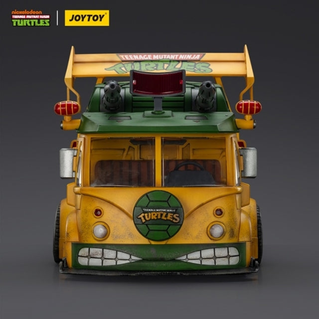 Get ready to roll out with the Joy Toy JT02540 Turtle Van, a highly detailed 1/18 scale vehicle inspired by the Teenage Mutant Ninja Turtles.
Built from durable ABS plastic, this collectible van features opening doors, functional panels, and a removable roof that reveals a fully designed interior. Multiple mounting points allow for weapon and gear customization, while its bold sculpt and mechanical detailing capture the classic TMNT style with modern precision.