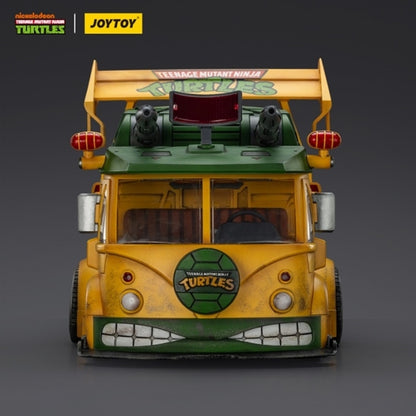 Get ready to roll out with the Joy Toy JT02540 Turtle Van, a highly detailed 1/18 scale vehicle inspired by the Teenage Mutant Ninja Turtles.
Built from durable ABS plastic, this collectible van features opening doors, functional panels, and a removable roof that reveals a fully designed interior. Multiple mounting points allow for weapon and gear customization, while its bold sculpt and mechanical detailing capture the classic TMNT style with modern precision.
