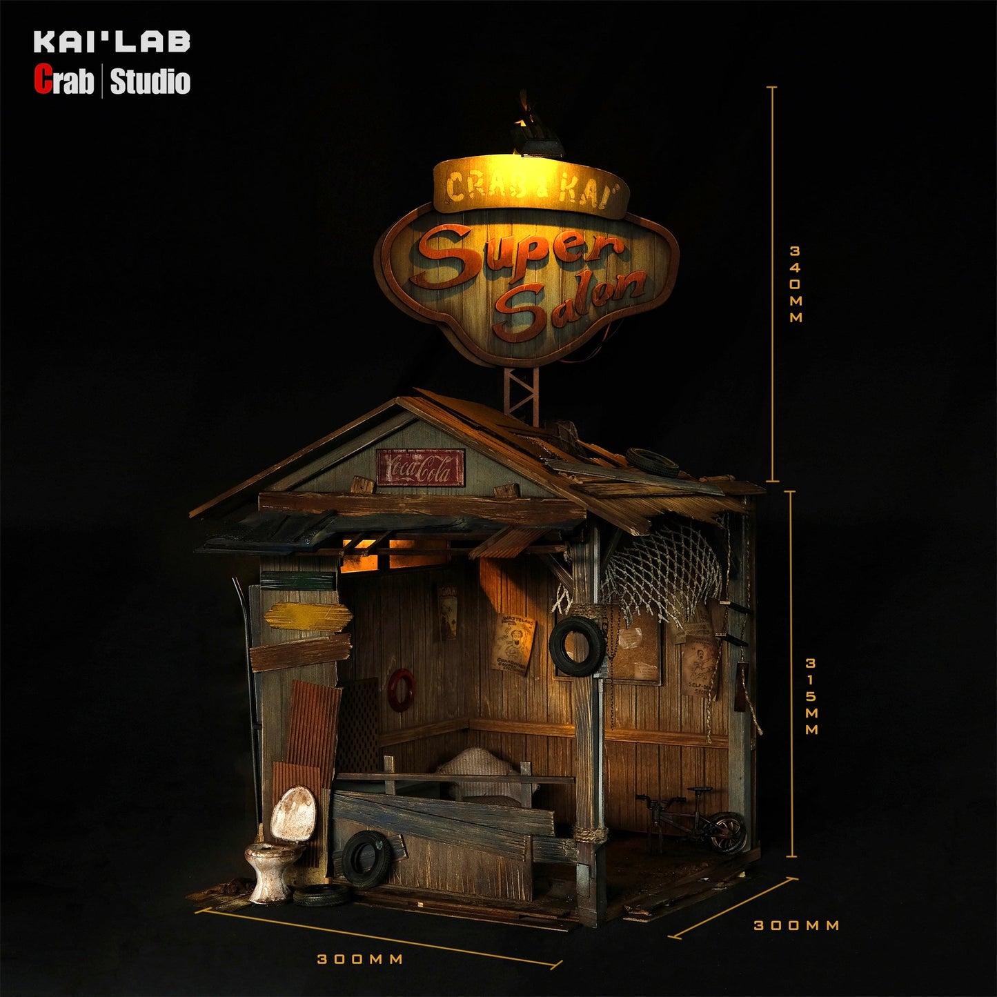 (Pre-order) Kai Lab x Crab Studio KC002 1/12 Salon Diorama LED Feature Upgraded Version