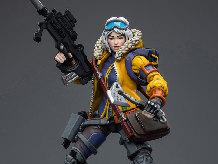 The Joy Toy Oktavia Grimsdottir lcebreaker's Harpooner action figure is perfect for collectors and fans of the Infinity universe, as well as those who appreciate high-quality action figures. With its impressive level of detail and articulation, this action figure is a must-have for any serious collector or fan.