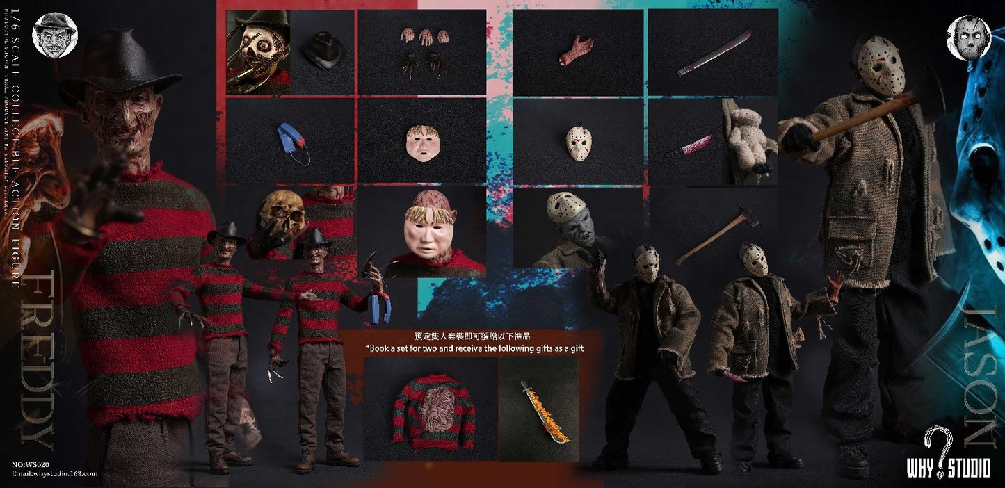 (Pre-order) Why Studio Set of Freddy and Jason 1/6 Scale Figure