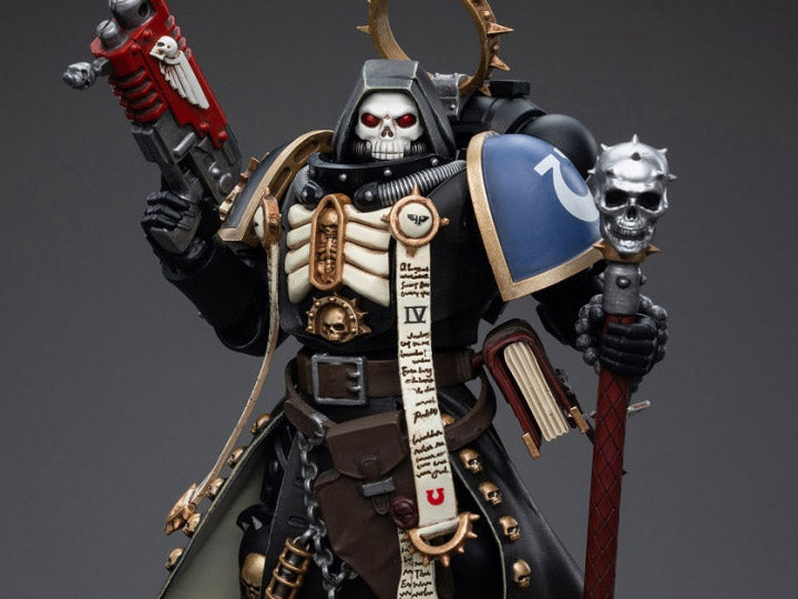 This 1/18 scale figure includes a variety of parts and accessories to allow you to customize your army of Warhammer 40k figures. Don't miss out on adding this figure to your collection!