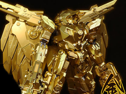 Celebrate Chinese New Year with a golden variant of CT-Chiyou-03 Firmament! Firmament converts from robot to phoenix and comes with a cannon and sword for weapons.