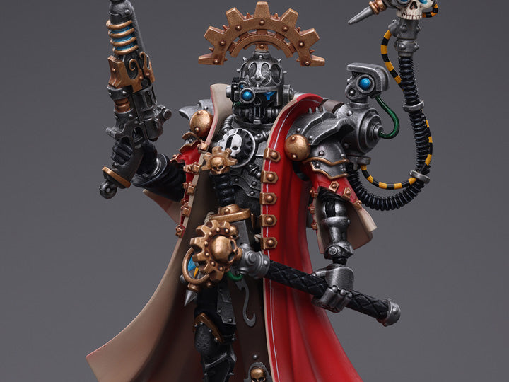 Introducing Joy Toy's Warhammer 40K Adeptus Mechanicus Skitarii Marshal! With this exquisitely crafted collectible, which features the recognizable Skitarii Marshal, you can fully immerse yourself in the historic battles of the Warhammer 40K universe. This action figure, painstakingly created with attention to detail, captures the intense loyalty and unbreakable spirit of the Ultramarines, making it a must-have for collectors and ardent Warhammer 40K enthusiasts alike.