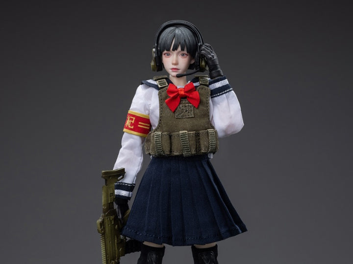Joy Toy is proud to bring a new operative to their popular Frontline Chaos series of figures: Amy! Clad in a schoolgirl outfit, Amy is in charge of coordination and communications in her squad. With interchangeable hands and accessories, you won't want to miss out on this figure! Order yours today!