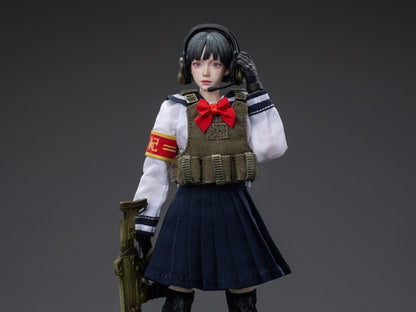 Joy Toy is proud to bring a new operative to their popular Frontline Chaos series of figures: Amy! Clad in a schoolgirl outfit, Amy is in charge of coordination and communications in her squad. With interchangeable hands and accessories, you won't want to miss out on this figure! Order yours today!