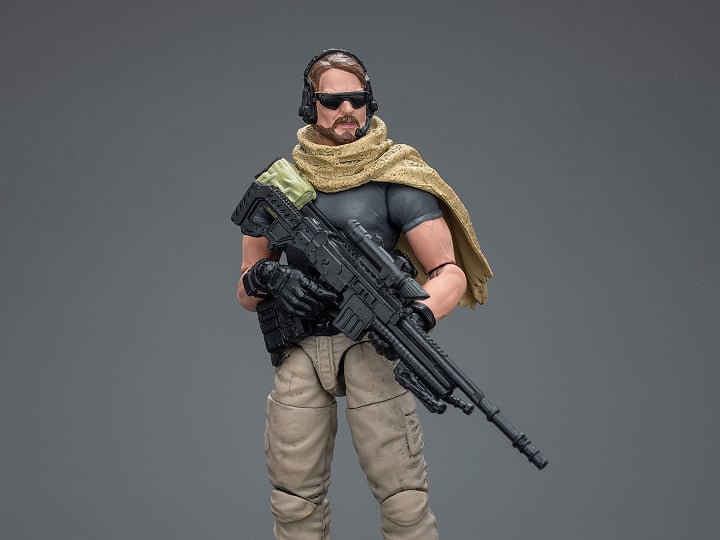 This sharpshooter will march through deserts, traverse deep jungles and brave the arctic wastes if it means there's a target to take out. Working with his fellow Sack Mercenaries squad, no job is too big or small if the price is right. Designed in 1/18 scale, this figure will be a perfect addition to your collection so order yours today!