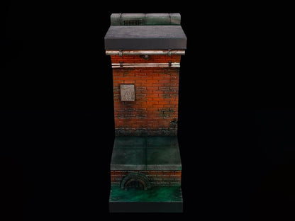 The American comic style sewer diorama base is divided into three different scenes and can be freely spliced for use. It not only displays the scene of the sewer, but also restores the details of the top road surface, increasing the interactivity and playability of your favorite 1/12 scale figures. Order yours today!  Figures shown not included (shown for scale)