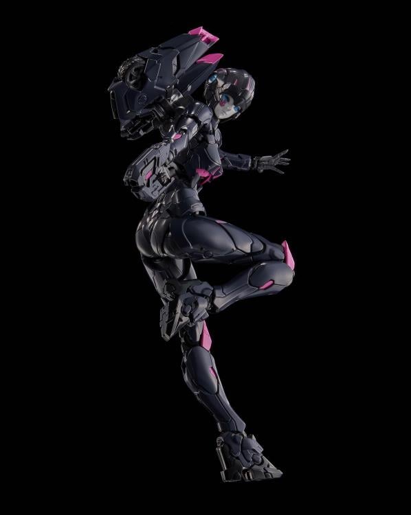Flame Toys is thrilled to present the latest model kit in the Furai line: Black Arcee! Standing over 6 inches tall once complete, this model kit figure features over 50 points of articulation and includes multiple weapon accessories for some serious firepower! With different injection colors of runner parts and simple assembly design, it is ideal for model kit beginners. Don't miss out on growing your Transformers collection and order your model kit today!
