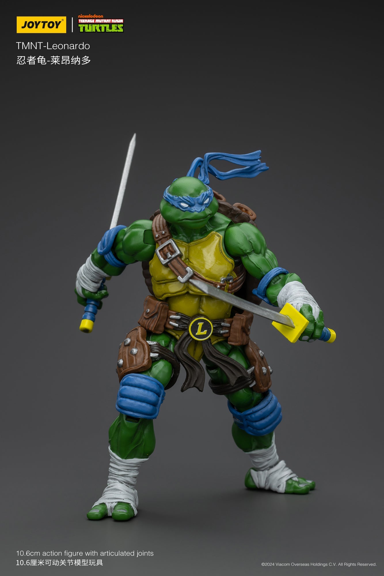 (Pre-order) Joy Toy TMNT Ninja Turtle 1/18 Scale Leonardo