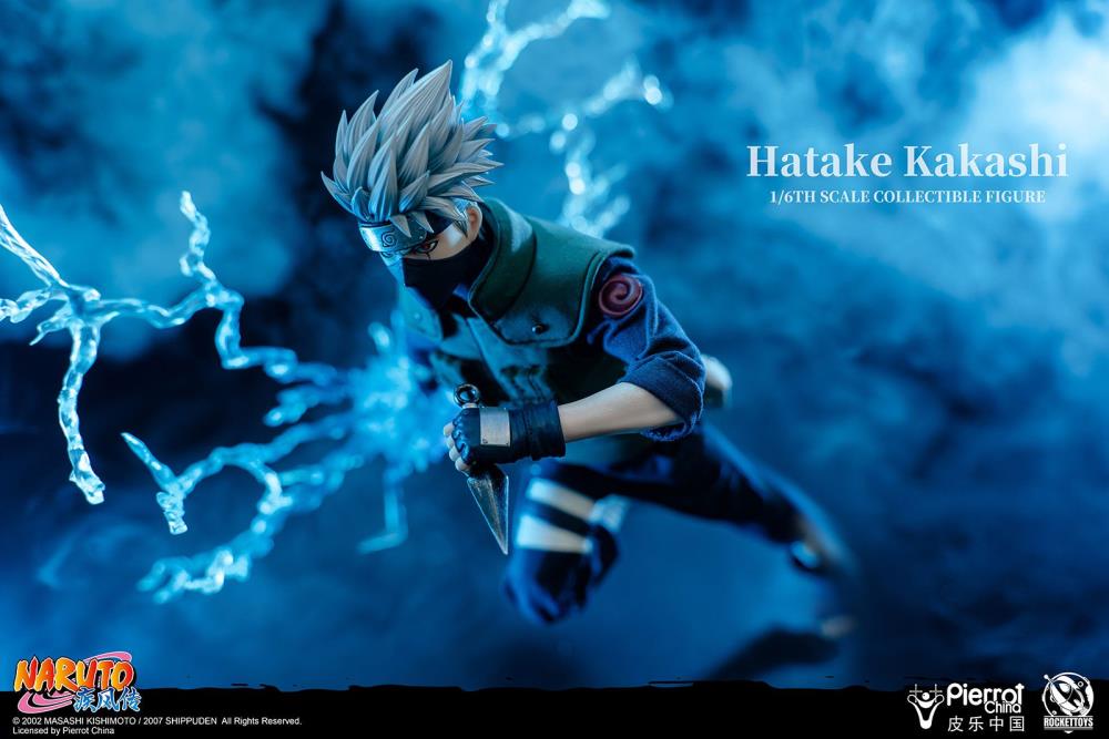 From the hit anime series Naruto: Shippuden comes a 1/6 scale collectible figure of Kakashi Hatake! This articulated figure features his signature outfit from the series and also comes with alternate head sculpts, interchangeable eyes, multiple hands, and more!