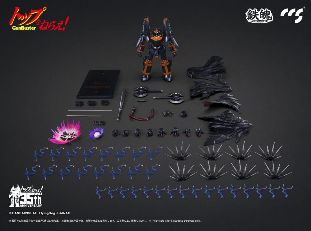 This product is a special project for the 35th anniversary of "Aim for the Top GunBuster". Moreover, it is the largest in size of products in the history of the Mortal Mind series. This fully articulated figure is full of great detail that any fan will appreciate!