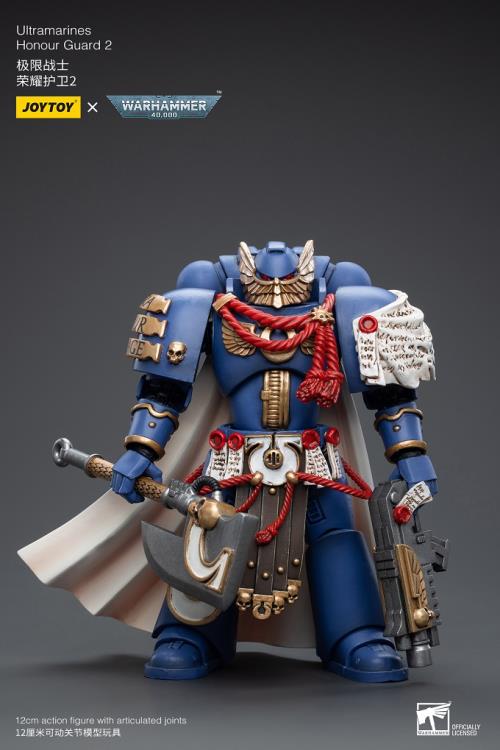 Joy Toy brings the Ultramarines to life with this Warhammer 40K 1/18 scale figure! Highly disciplined and courageous warriors, the Ultramarines have remained true to the teachings of their Primarch Roboute Guilliman for 10,000 standard years. Keeping watch over the Imperium, they personify the very spirit of the Adeptus Astartes.