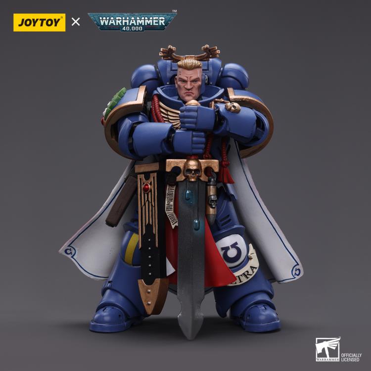 The most elite of the Space Marine Chapters in the Imperium of Man, Joy Toy brings the Ultramarines from Warhammer 40k to life with this new series of 1/18 scale figures. Each figure includes interchangeable hands and weapon accessories and stands between 4" and 6" tall.