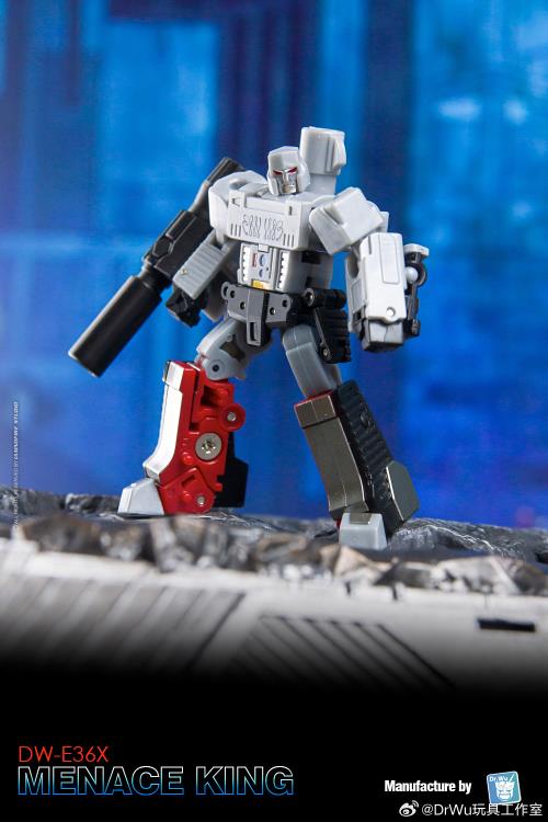 From Dr. Wu comes a new exciting converting figure, DW-E36X Menace King! This figure is fully articulated in robot form. Menace King can also convert from robot mode into weapon mode. Be sure to add this figure to your collection!