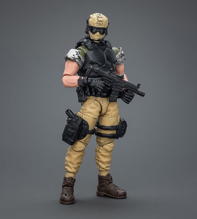 Rarely removing his helmet, the Sniper Ace moves like a shadow in almost any environment. Taking on the toughest jobs on the planet, the Kina Mercenaries aren't afraid to get their hands dirty for a paycheck. Designed in 1/18 scale, this figure will be a perfect addition to your collection so order yours today!
