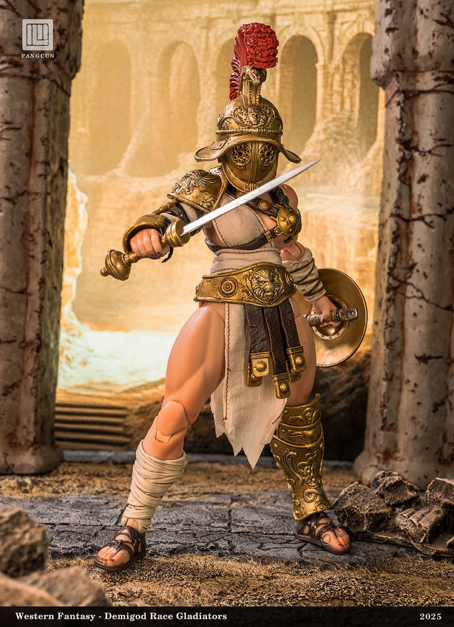 (Preorder) Fangcun Studio FC001A Demigod Race Gladiators Divine Realm War Hero Akilias 1/12 action figure