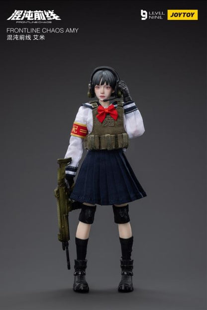 Joy Toy is proud to bring a new operative to their popular Frontline Chaos series of figures: Amy! Clad in a schoolgirl outfit, Amy is in charge of coordination and communications in her squad. With interchangeable hands and accessories, you won't want to miss out on this figure! Order yours today!