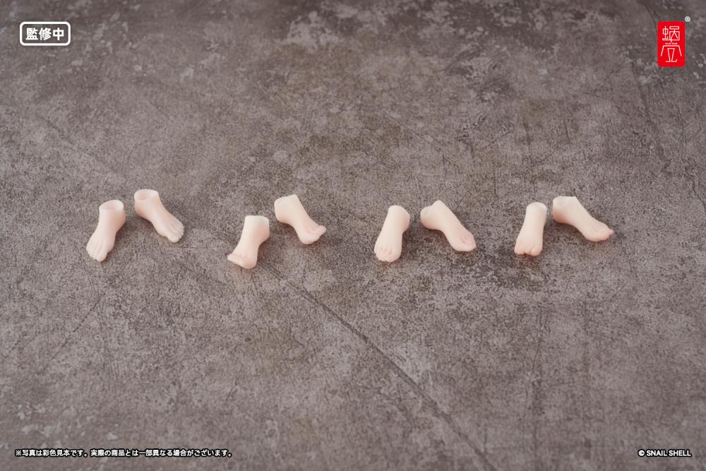 Customize your Angel Angela figure with the Angel Angela Custom Feet 1/12 scale accessory set by Snail Shell! This set includes 4 pairs of carefully sculpted feet to be used with the Angel Angela action figure. Be sure to add it to your collection!