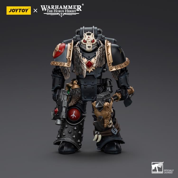 Joy Toy brings the Space Wolves to life with this Warhammer 40K 1/18 scale action figure! Savage and barbaric in their approach to warfare, the Space Wolves excel in close quarters combat. Seeking glory above all else, they nonetheless bring the might of the Emperor down on his enemies with a fury unmatched by the other Space Marine chapters.