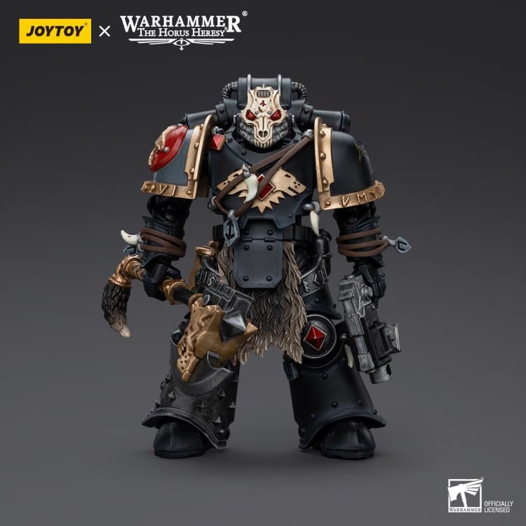 Joy Toy brings the Space Wolves to life with this Warhammer 40K 1/18 scale action figure! Savage and barbaric in their approach to warfare, the Space Wolves excel in close quarters combat. Seeking glory above all else, they nonetheless bring the might of the Emperor down on his enemies with a fury unmatched by the other Space Marine chapters.