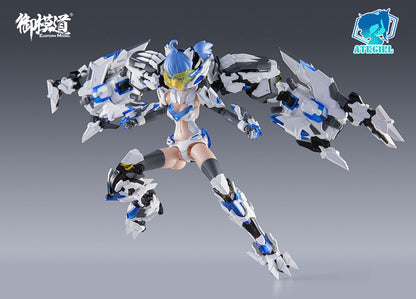 Add to your model kit collection with this Baihu inspired A.T.K. Girl! With the included stand and accessories you can create endless, action-packed scenes.  A.T.K. Girls is a line of model kits inspired by Chinese mythology. Start collecting the series today!