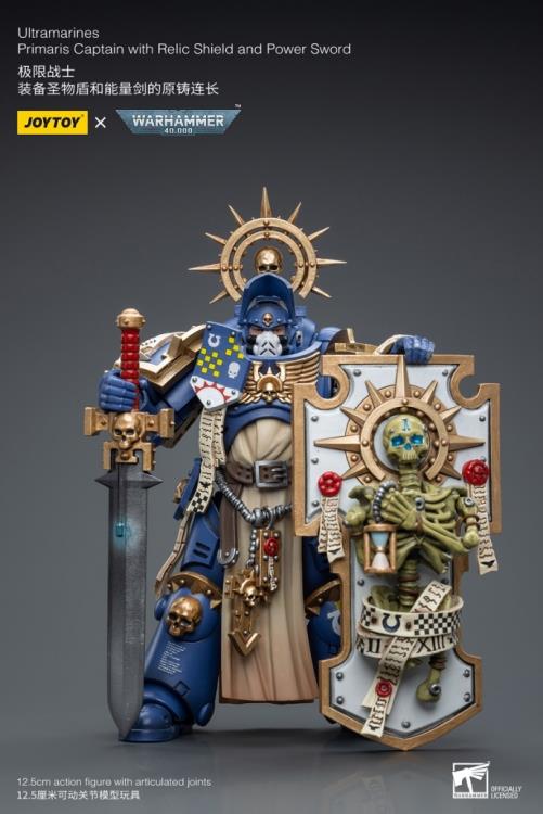 Joy Toy brings the Ultramarines to life with this Warhammer 40K 1/18 scale figure! Highly disciplined and courageous warriors, the Ultramarines have remained true to the teachings of their Primarch Roboute Guilliman for 10,000 standard years. Keeping watch over the Imperium, they personify the very spirit of the Adeptus Astartes.