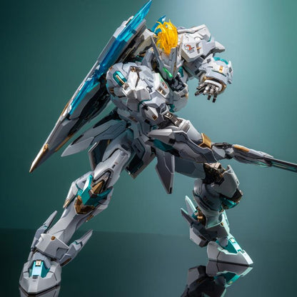 Coming fully equipped with an arsenal of accessories and interchangeable weapons, this unique and original figure stands about 11.41 inches tall and is made of ABS, diecast, and alloy. 