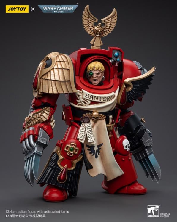 This 1/18 scale figure includes a variety of parts and accessories to allow you to customize your army of Warhammer 40k figures. Don't miss out on adding this figure to your collection!