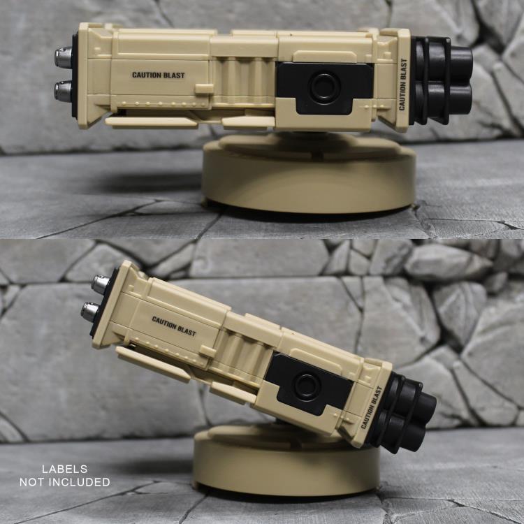 Upgrade the weaponry of your Action Force figures with this Vanguard Missile Launcher accessory set. This set can fit into the hatch of the Vanguard 1/12 scale vehicle and features 12 individual missiles, missile blast effects of different sizes, and a blast effect for the rear of the launcher.