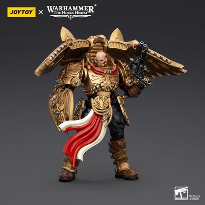 Introducing the JoyToy 1/18 scale articulated action figure, based on the iconic Warhammer: The Horus Heresy universe. The figure boasts intricate paintwork, showcasing the fierce battle-ready aesthetic of the Warhammer universe. Whether displayed in battle-ready stances or as a standalone piece, this JoyToy action figure is an essential addition to any Warhammer collection.