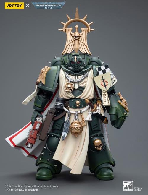 Joy Toy's Warhammer 40K Dark Angels Master with Power Fist is a highly detailed collectible, perfect for fans of the Warhammer 40K universe. This figure captures the essence of the character’s formidable presence, making it a must-have for collectors and enthusiasts alike.