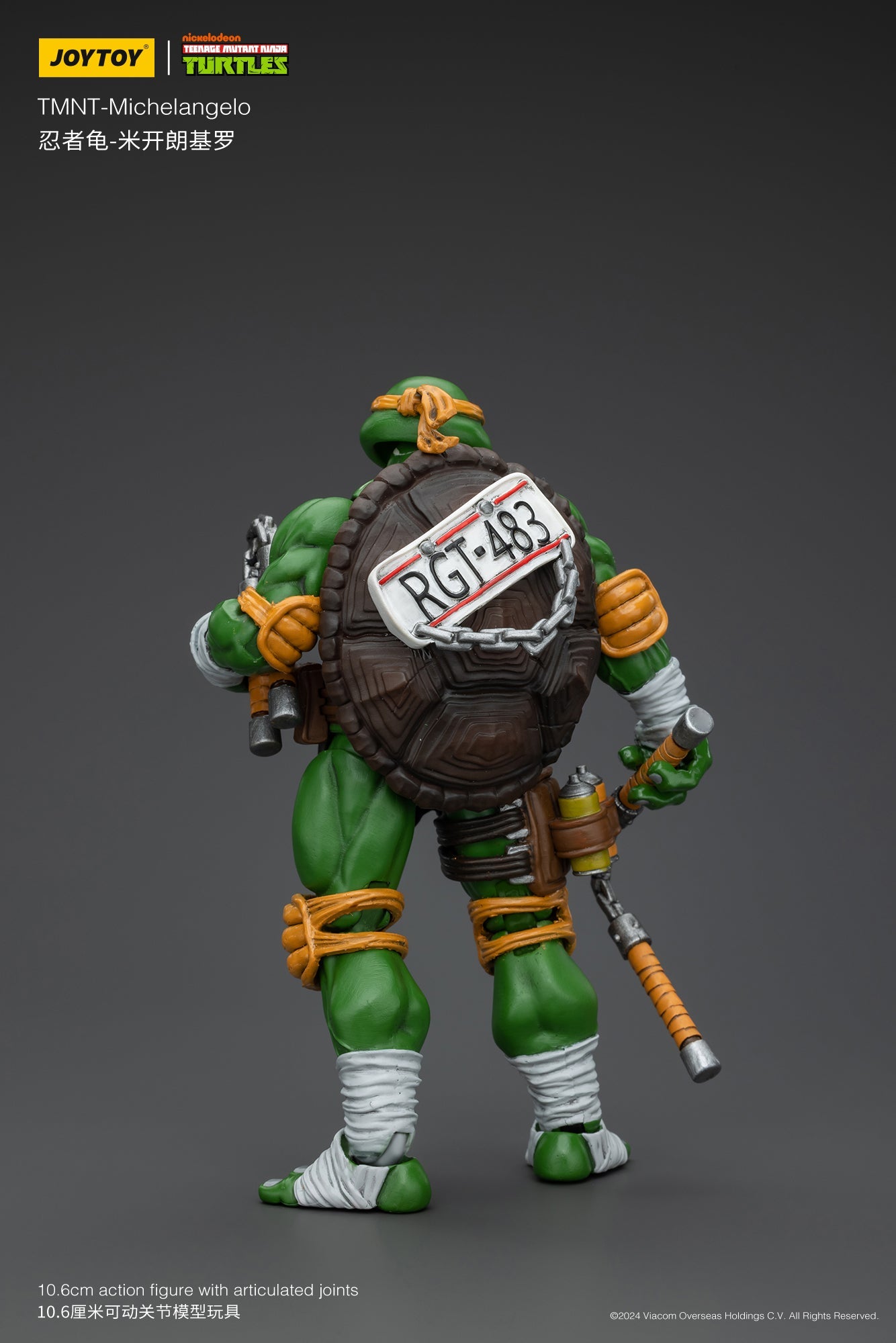 (Pre-order) Joy Toy TMNT Ninja Turtle 1/18 Scale Michelangelo