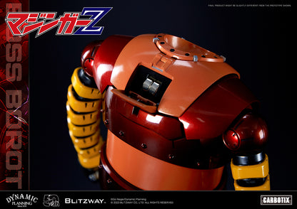 Blitzway development team has prepared a gift that will surprise you, in honor of Mazinger Z, the originator of modern robot cartoons. We recall the humorous BOSS BOROT from the animated series Mazinger Z, whose subject matter was always heavy and serious, would always make us laugh. To recreate BOSS BOROT, from his numerous witty mannerisms to his erratic behavior, required considerable thought on the part of the creators of Blitzway.