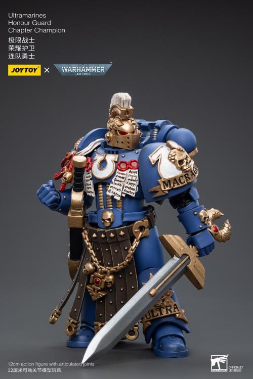 Joy Toy brings the Ultramarines to life with this Warhammer 40K 1/18 scale figure! Highly disciplined and courageous warriors, the Ultramarines have remained true to the teachings of their Primarch Roboute Guilliman for 10,000 standard years. Keeping watch over the Imperium, they personify the very spirit of the Adeptus Astartes.