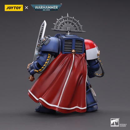 The most elite of the Space Marine Chapters in the Imperium of Man, Joy Toy brings the Ultramarines from Warhammer 40k to life with this new series of 1/18 scale figures. Each figure includes interchangeable hands and weapon accessories and stands between 4" and 6" tall.