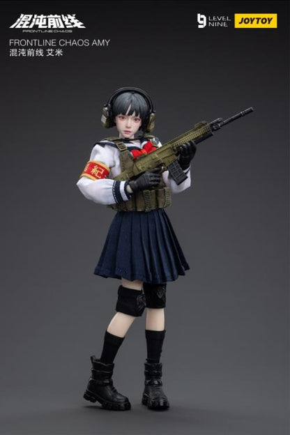 Joy Toy is proud to bring a new operative to their popular Frontline Chaos series of figures: Amy! Clad in a schoolgirl outfit, Amy is in charge of coordination and communications in her squad. With interchangeable hands and accessories, you won't want to miss out on this figure! Order yours today!