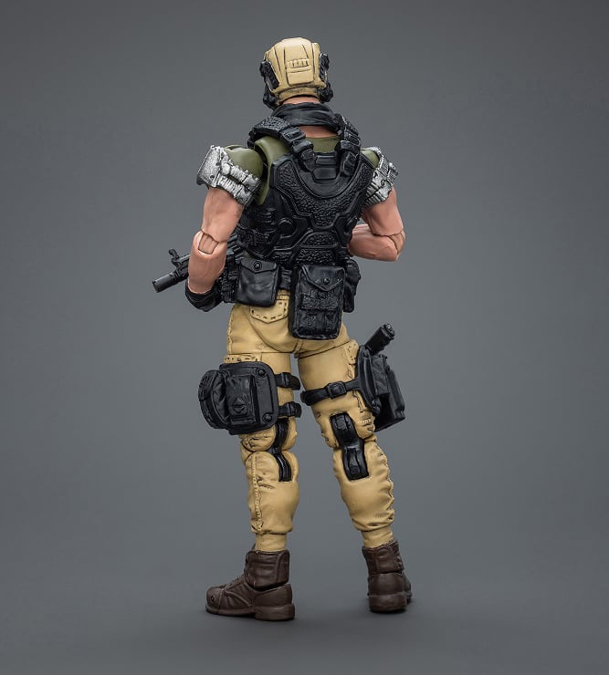 Rarely removing his helmet, the Sniper Ace moves like a shadow in almost any environment. Taking on the toughest jobs on the planet, the Kina Mercenaries aren't afraid to get their hands dirty for a paycheck. Designed in 1/18 scale, this figure will be a perfect addition to your collection so order yours today!