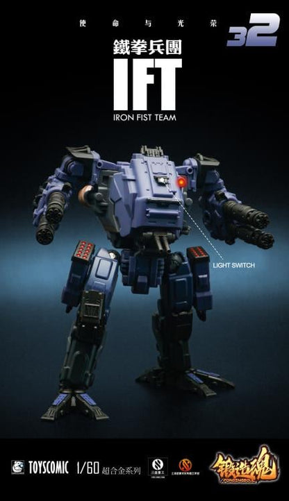 A new generation of 1/60 superalloy mecha coproduced by Forging Soul and Mechanic Studio. The Alpha Giant Bear comes armed with various weapons and accessories.