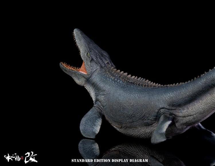 From Nanmu Studio, the Jurassic Series Lord of Abyss 2.0 is a must have for any dinosaur enthusiast. This realistically sculpted Mosasaurus dinosaur is in 1/35 scale and features an exquisite painted finish with the "Pit Lord" color theme.