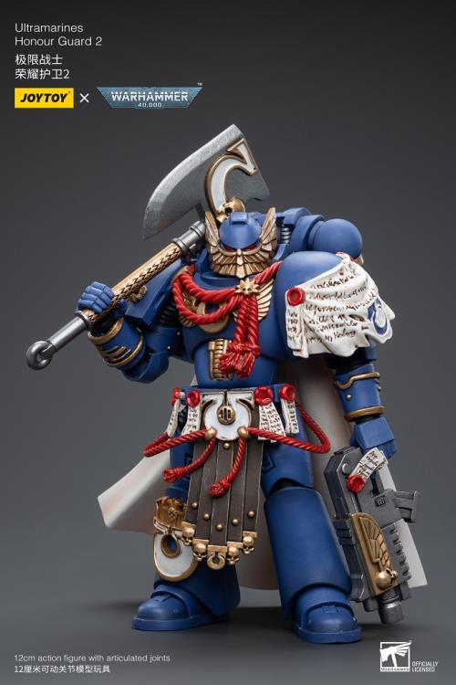 Joy Toy brings the Ultramarines to life with this Warhammer 40K 1/18 scale figure! Highly disciplined and courageous warriors, the Ultramarines have remained true to the teachings of their Primarch Roboute Guilliman for 10,000 standard years. Keeping watch over the Imperium, they personify the very spirit of the Adeptus Astartes.