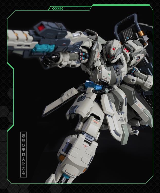 MoShow Toys presents the next line of figures in the Illustrious Class of their Progenitor Effect series of unique mecha action figures: Team Foxhound! 

First in the line-up is the Team Foxhound Butcher Mecha action figure. The standard version features a shield, beam assault rifle, and a rocket launcher. 