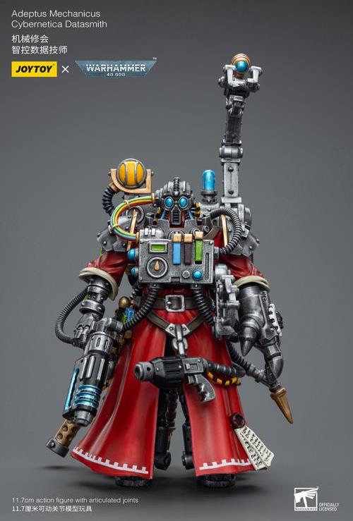 Introducing Joy Toy's Warhammer 40K Adeptus Mechanicus Cybernetica Datasmith! With this exquisitely crafted collectible, which features the recognizable Cybernetica Datasmith, you can fully immerse yourself in the historic battles of the Warhammer 40K universe. This action figure, painstakingly created with attention to detail, captures the intense loyalty and unbreakable spirit of the Ultramarines, making it a must-have for collectors and ardent Warhammer 40K enthusiasts alike.