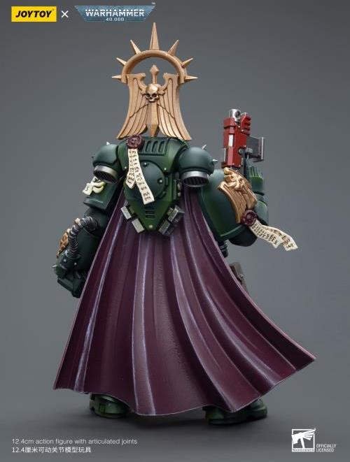 Joy Toy's Warhammer 40K Dark Angels Master with Power Fist is a highly detailed collectible, perfect for fans of the Warhammer 40K universe. This figure captures the essence of the character’s formidable presence, making it a must-have for collectors and enthusiasts alike.