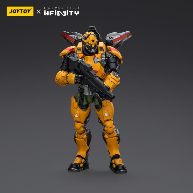 The Joy Toy Yu Jing Black Ops Tiger Soldier (Male) action figure is perfect for collectors and fans of the Infinity universe, as well as those who appreciate high-quality action figures. With its impressive level of detail and articulation, this action figure is a must-have for any serious collector or fan.