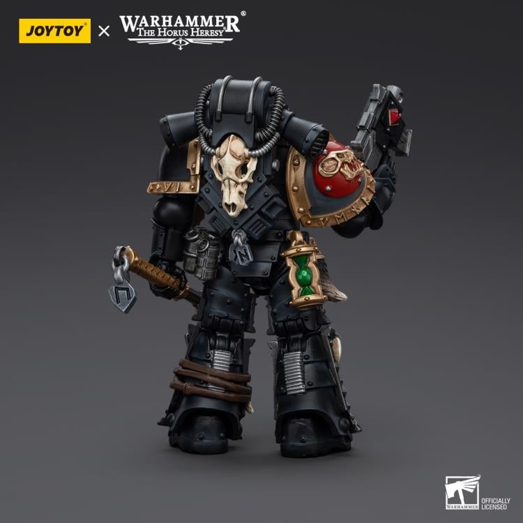 Joy Toy brings the Space Wolves to life with this Warhammer 40K 1/18 scale action figure! Savage and barbaric in their approach to warfare, the Space Wolves excel in close quarters combat. Seeking glory above all else, they nonetheless bring the might of the Emperor down on his enemies with a fury unmatched by the other Space Marine chapters.