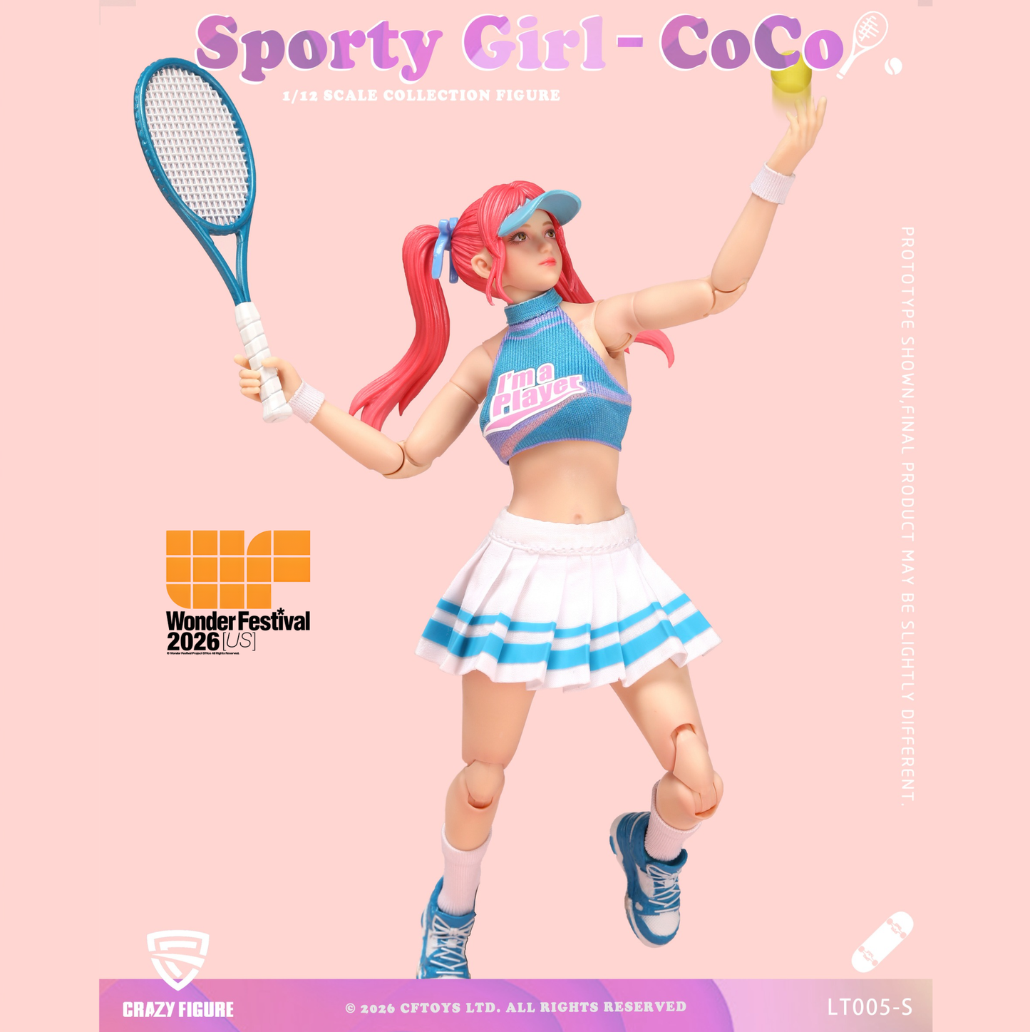 (Pre-order) Crazyfigure 1/12 Sporty Girl CoCo figure