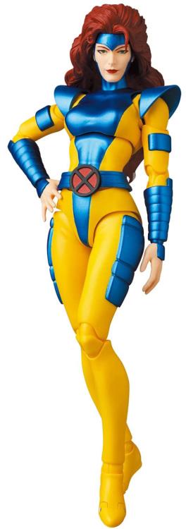 Jean Grey, as she appeared in the X-Men comics, leaps into Medicom's MAFEX action figure lineup!  She stands over 6 inches tall, and includes 3 different head sculpts and translucent effects parts. 