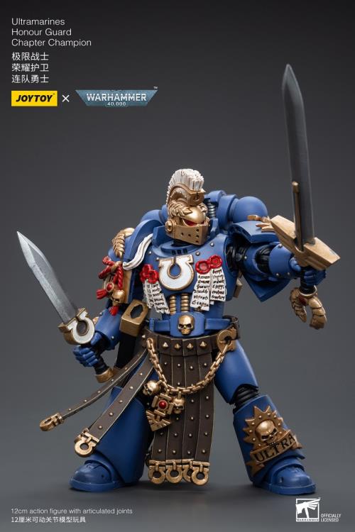 Joy Toy brings the Ultramarines to life with this Warhammer 40K 1/18 scale figure! Highly disciplined and courageous warriors, the Ultramarines have remained true to the teachings of their Primarch Roboute Guilliman for 10,000 standard years. Keeping watch over the Imperium, they personify the very spirit of the Adeptus Astartes.